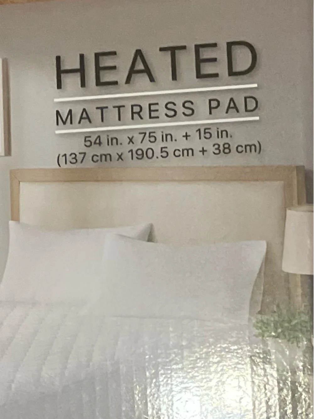Beautyrest Heated Mattress Pad Full - White 5 heat setting 10 hours of heat New